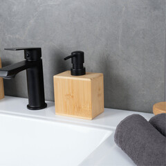 Дозатор для мыла Fora Bamboo настольный бамбук желтый (FOR-BOO021) - фото 3