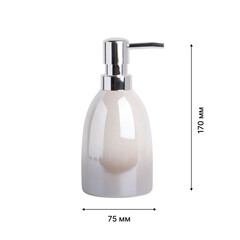 Дозатор для мыла Fora Morning настольный керамика бежевый (FOR-MOG021) - фото 2