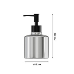 Дозатор для мыла Fora Mirage настольный стекло хром (FOR-MIR01) - фото 3