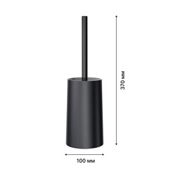 Ершик для унитаза Fora Toulon напольный пластик черный (FOR-TOU025) - фото 2