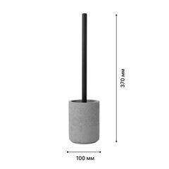 Ершик для унитаза Fora Concrete напольный полирезин серый (FOR-CON025) - фото 2
