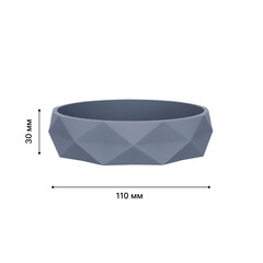 Мыльница для ванной Fora Sanremo настольная пластик серая (FOR-SAN036) - фото 2