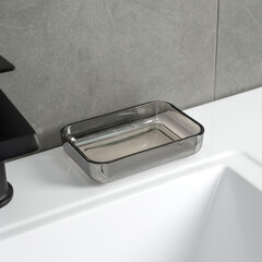 Мыльница для ванной Fora Mirage настольная стекло хром (FOR-MIR03) - фото 2