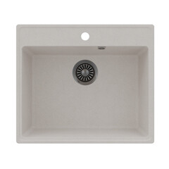 Изображение товара Мойка для кухни Maunfeld Perla 58х50х18 см врезная кварц кремовая