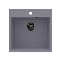 Мойка для кухни Maunfeld Perla 51х51х18 см врезная кварц светло-серая