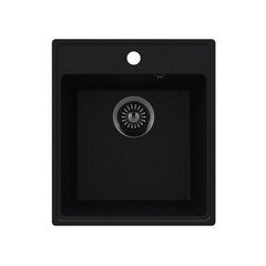 Изображение товара Мойка для кухни Maunfeld Perla 43х49х18 см врезная кварц черная