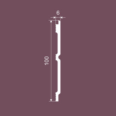 Панель декоративная из экополимера 100х2800х6 мм Artiva RT024 белая 0,28 кв.м - фото 2