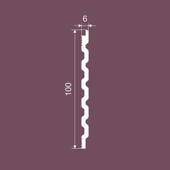 Панель декоративная из экополимера 100х2800х6 мм Artiva RT023 белая 0,28 кв.м - фото 2