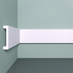 Молдинг из экополимера ударопрочный 70х15х2000 мм под покраску Bello Deco XPS M 17 белый - фото 4