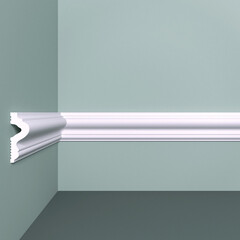 Молдинг из экополимера ударопрочный 45х17х2000 мм под покраску Bello Deco XPS M 10 белый - фото 4