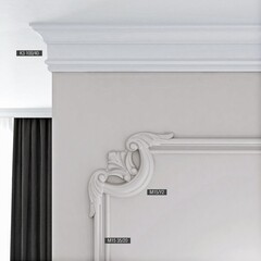 Плинтус потолочный из пенополистирола 40х100х2000 мм Bello Deco K 3 - фото 4