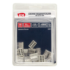 Клемма на 8 проводов КМ 2273-208 0,5-2,5 кв.мм самозажимная без пасты (20 шт.) (ЦБ-00021639/5115) - фото 3