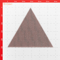 Лист шлифовальный треугольный Abraforce EcoNet 280 мм Р80 на липучку сетчатая основа (3 шт.) (АМ191025) - фото 2