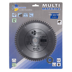 Диск пильный универсальный Trio-Diamond 190х30х1,8 мм 64 зуба (MM902) - фото 3