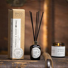 Аромадиффузор с палочками Bago home Тубероза и пудра 40 мл - фото 3