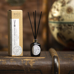Аромадиффузор с палочками Bago home Ветивер и сандал 40 мл - фото 3