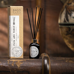 Аромадиффузор с палочками Bago home Слива и мед 40 мл - фото 3