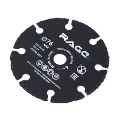 Диск пильный универсальный для мини УШМ Rage by Vira 76x10x1,8 мм 8 зубьев (594376) - фото 5