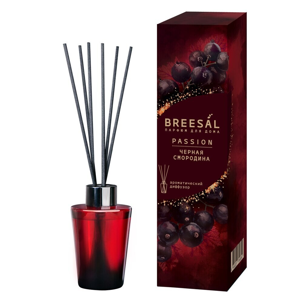 Изображение товара Аромадиффузор с палочками Breesal Passion Черная смородина 70 мл