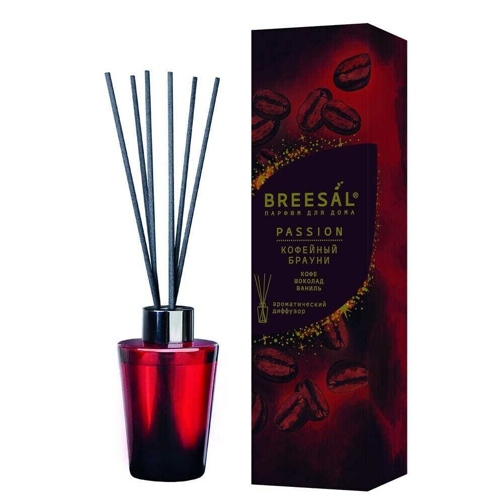 Изображение товара Аромадиффузор с палочками Breesal Passion Кофейный брауни 70 мл