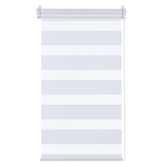 Рулонная штора день-ночь 50х160 см Decofest Бейс мини белая - фото 9