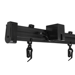 Карниз потолочный пластмассовый однорядный гибкий Лайт 600 см черный - фото 4