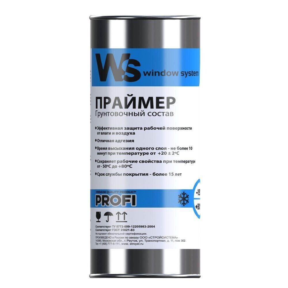 Изображение товара Грунт строительный Window System Prof каучуковый 1 кг прозрачный