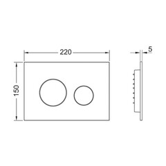 Клавиша смыва для инсталляций Тece Loop белая (9240920) - фото 2