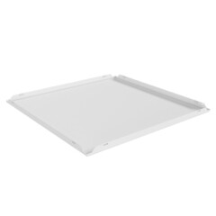 Изображение товара Кассета для подвесного потолка 600х600 мм Grand Line скрытого монтажа 90° оцинкованная сталь белая