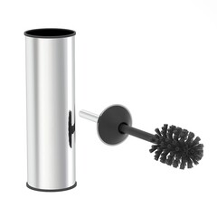 Ершик для унитаза Primanova напольный нержавеющая сталь хром (D-20800) - фото 3