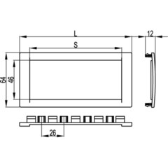 Рамка для кабель-канала DKC Viva белая 6 модулей (F00015DIY) - фото 2