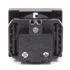 Розетка для кабель-канала DKC Viva черная со шторками 2 модуля (45205) - фото 3