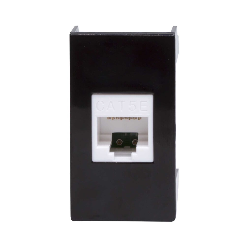 

Розетка для кабель-канала компьютерная DKC Viva черная RJ45 2 модуля (45238), Черный