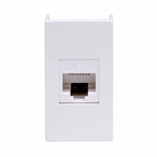 Розетка для кабель-канала компьютерная DKC Viva белая RJ45 1 модуль (45058)