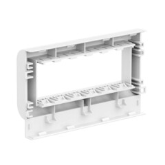 Рамка для кабель-канала DKC Brava PDA-3BN 100 белая 6 модулей (10653) - фото 4