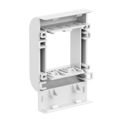 Рамка для кабель-канала DKC Brava PDA-BN 100 белая 2 модуля (10453DIY) - фото 3