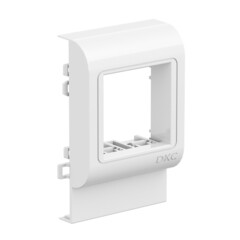 Изображение товара Рамка для кабель-канала DKC Brava PDA-BN 100 белая 2 модуля (10453DIY)