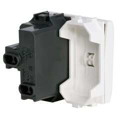 Выключатель для кабель-канала DKC Brava белый 2 модуля (76002B) - фото 4