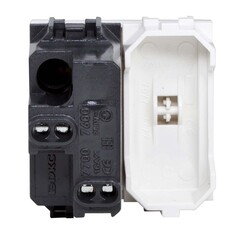 Выключатель для кабель-канала DKC Brava белый 2 модуля (76002B) - фото 3