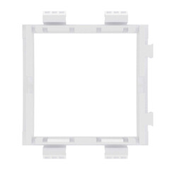 Адаптер для рамки для кабель-канала DKC Brava белый 2 модуля (F0000MDIY) - фото 3