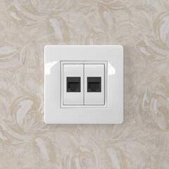 Розетка для кабель-канала компьютерная DKC Brava белая RJ45 2 модуля (76654B) - фото 2