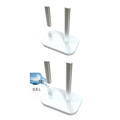 Держатель для туалетной бумаги Primanova с полкой металл белый/хром (M-E75-01) - фото 4