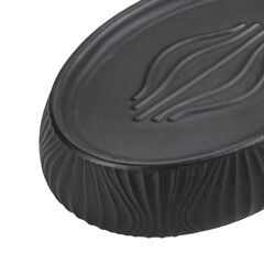 Мыльница для ванной Primanova Soul настольная керамика черная (DR-78001) - фото 3