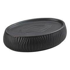 Мыльница для ванной Primanova Soul настольная керамика черная (DR-78001) - фото 1