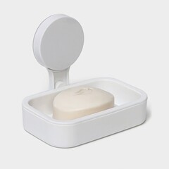 Мыльница для ванной Доляна Witlen с держателем пластик белая (10130833) - фото 6