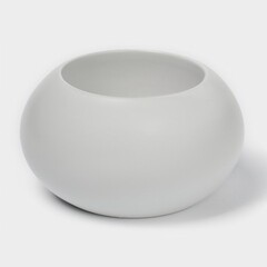 Ершик для унитаза Доляна Wave напольный керамика/пластик белый (10666058) - фото 6