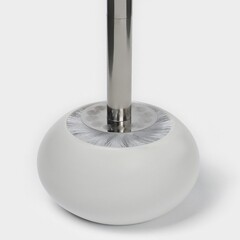 Ершик для унитаза Доляна Wave напольный керамика/пластик белый (10666058) - фото 5