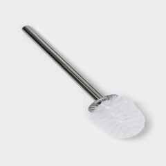 Ершик для унитаза Доляна Wave напольный керамика/пластик белый (10666058) - фото 4