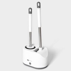 Ершик для унитаза Savanna напольный пластик/силикон белый (9822060) - фото 5