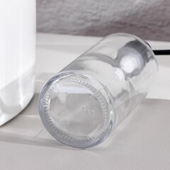 Дозатор для мыла настольный стекло прозрачный (9492940) - фото 4